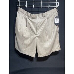 NWT Men’s Pleated Chino Ping Golf Shorts Sz 40 Khaki 0149